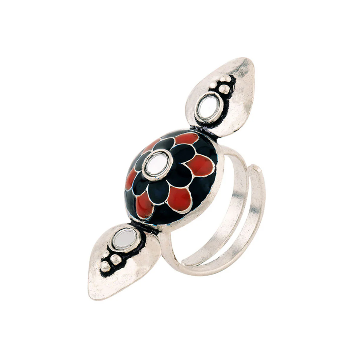 Kesar Floral Adjustable Ring - Image 3