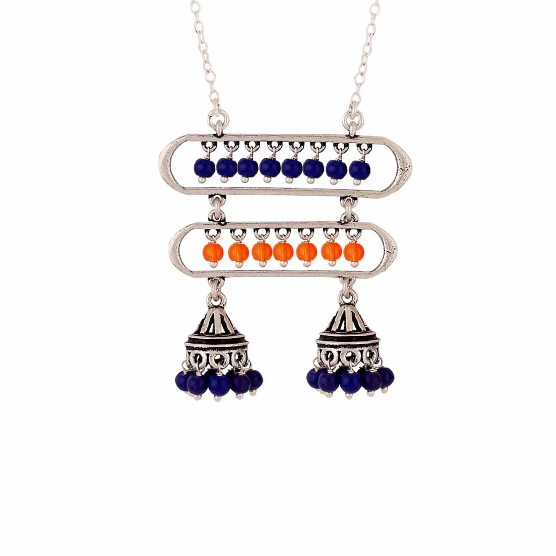 Kesar Jhumka Drops Necklace - Image 4