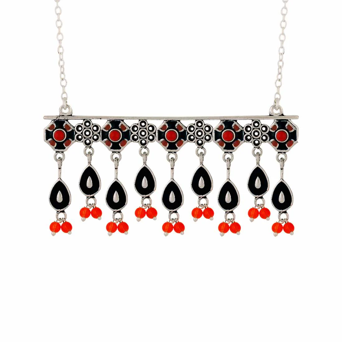 Kesar Lattice Design Necklace - Image 4