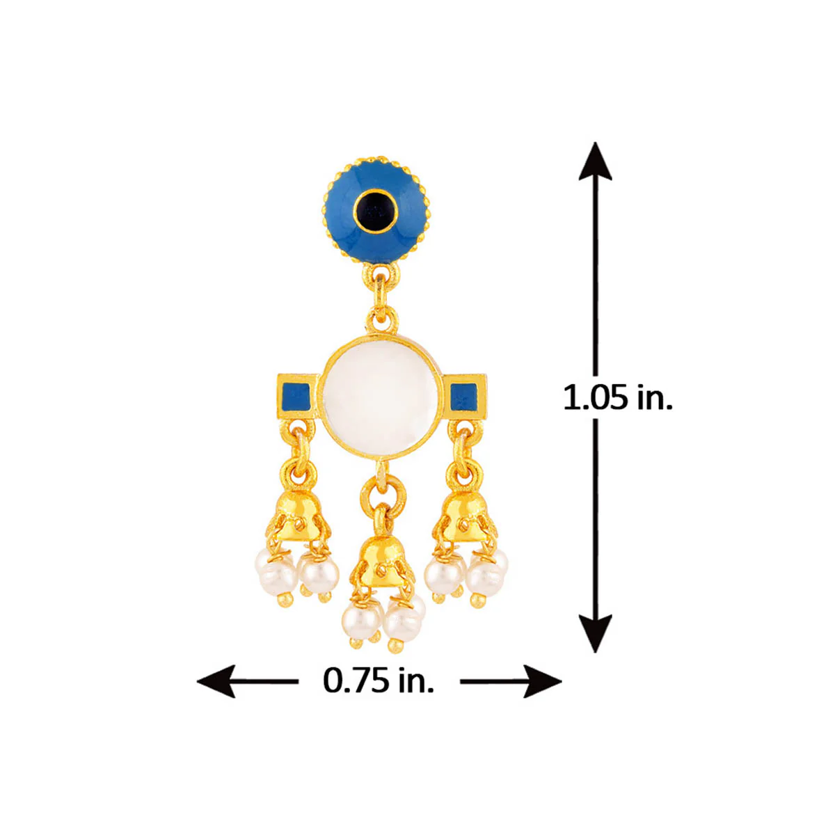Khanak Jhumka Tassels Drop Earrings - Image 6
