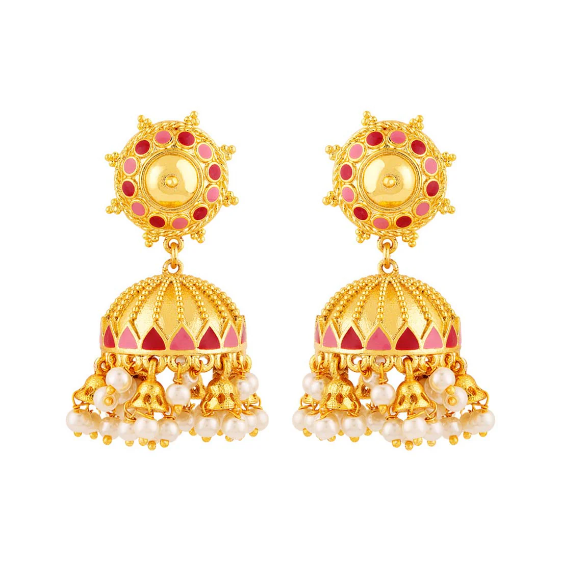 Khanak Jhumki Antique Inspired Earrings - Image 3