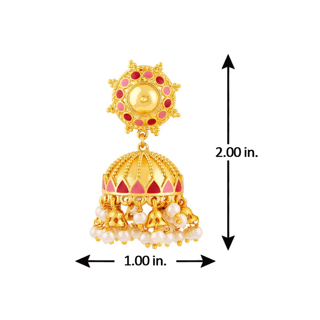 Khanak Jhumki Antique Inspired Earrings - Image 5