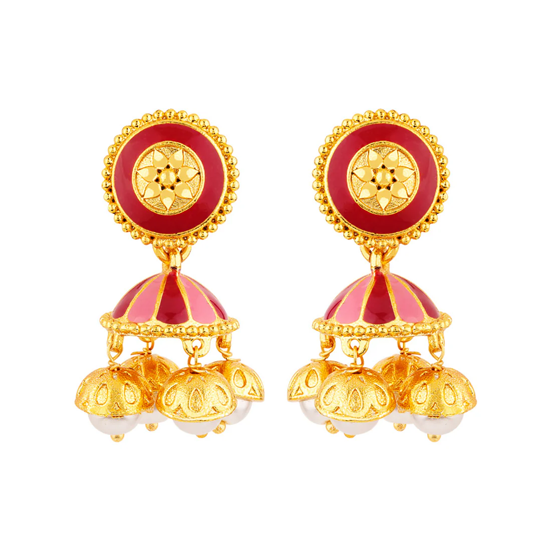 Khanak Jhumki Ghungroos Embellished Earrings - Image 3