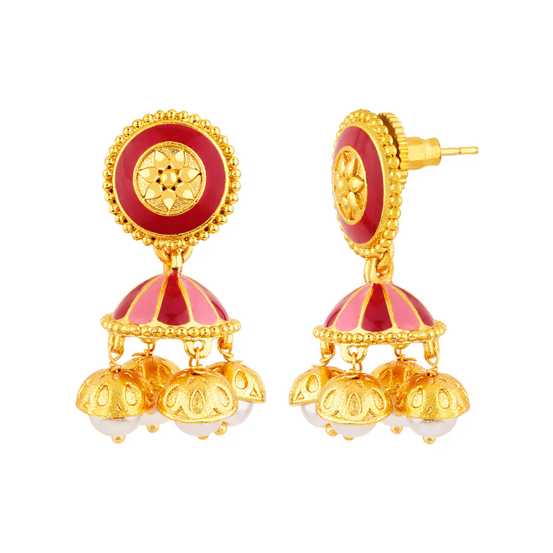 Khanak Jhumki Ghungroos Embellished Earrings - Image 4