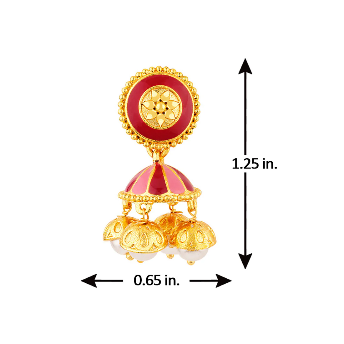 Khanak Jhumki Ghungroos Embellished Earrings - Image 5