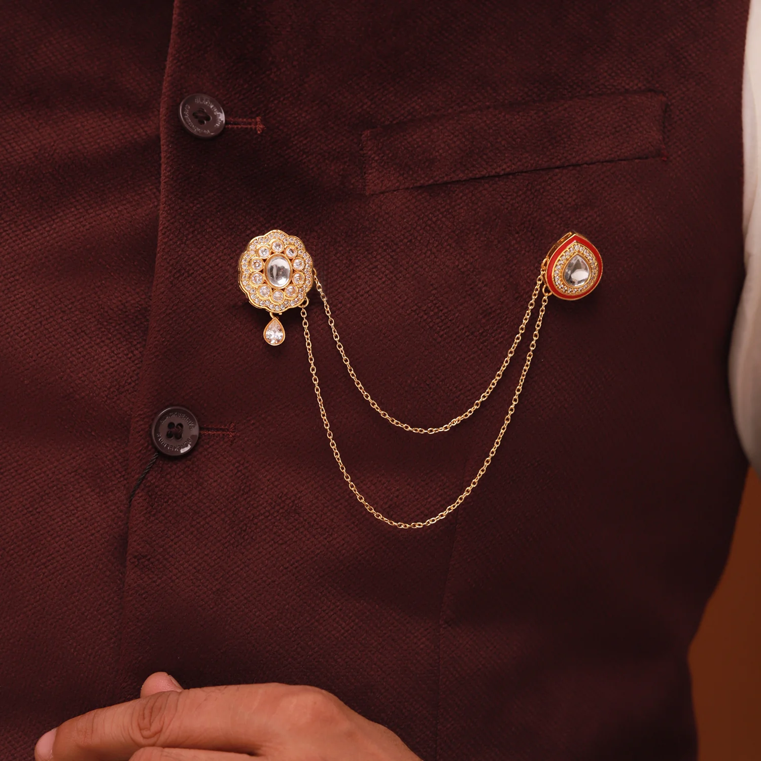 Kings of Rajasthan Rudraj Brooch - Image 2
