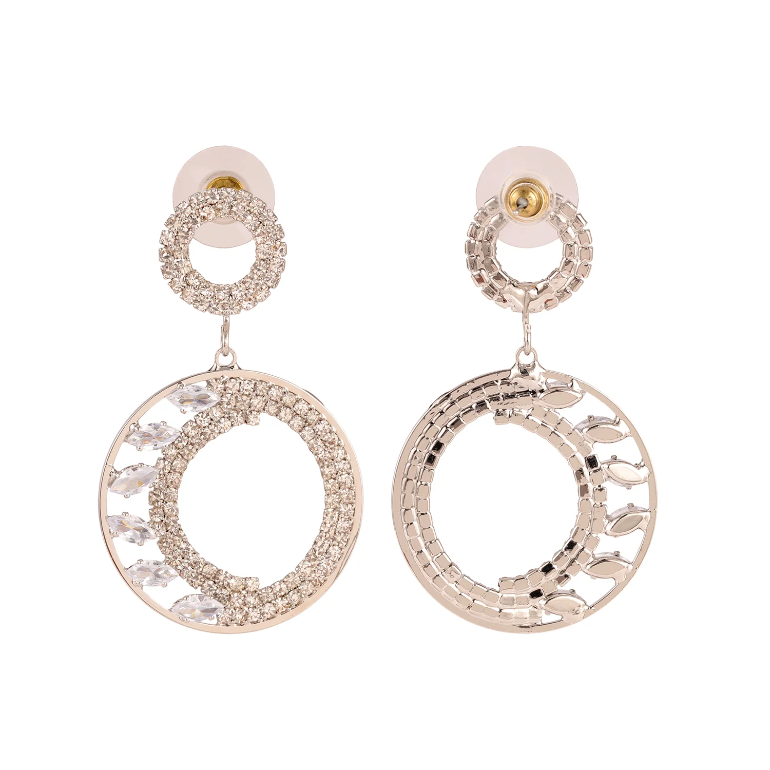 Korean Bling Crystal Halo Earrings - Image 6