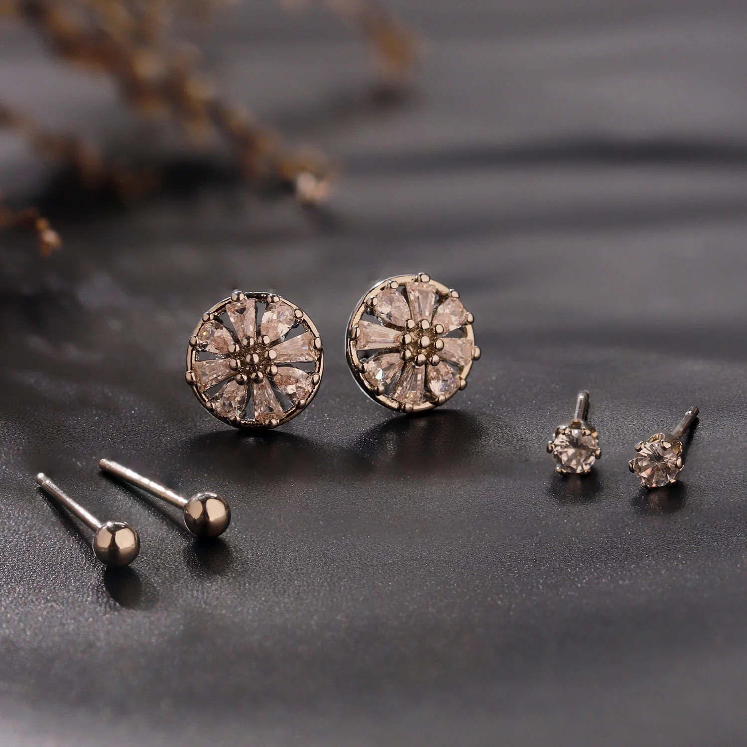 Korean Bling Essential Glam Set Earrings Combo |Helix Earrings|