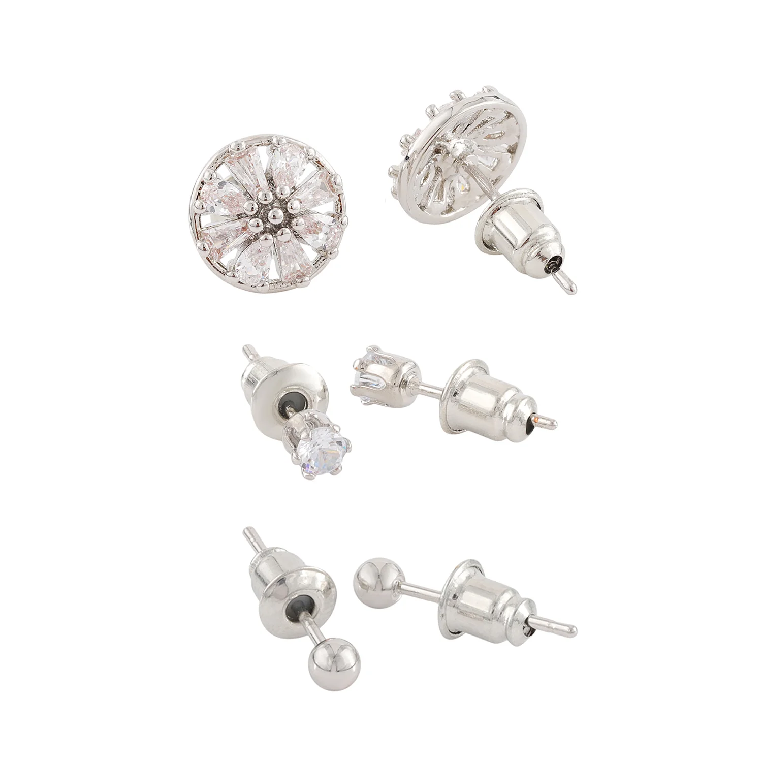 Korean Bling Essential Glam Set Earrings Combo |Helix Earrings| - Image 5