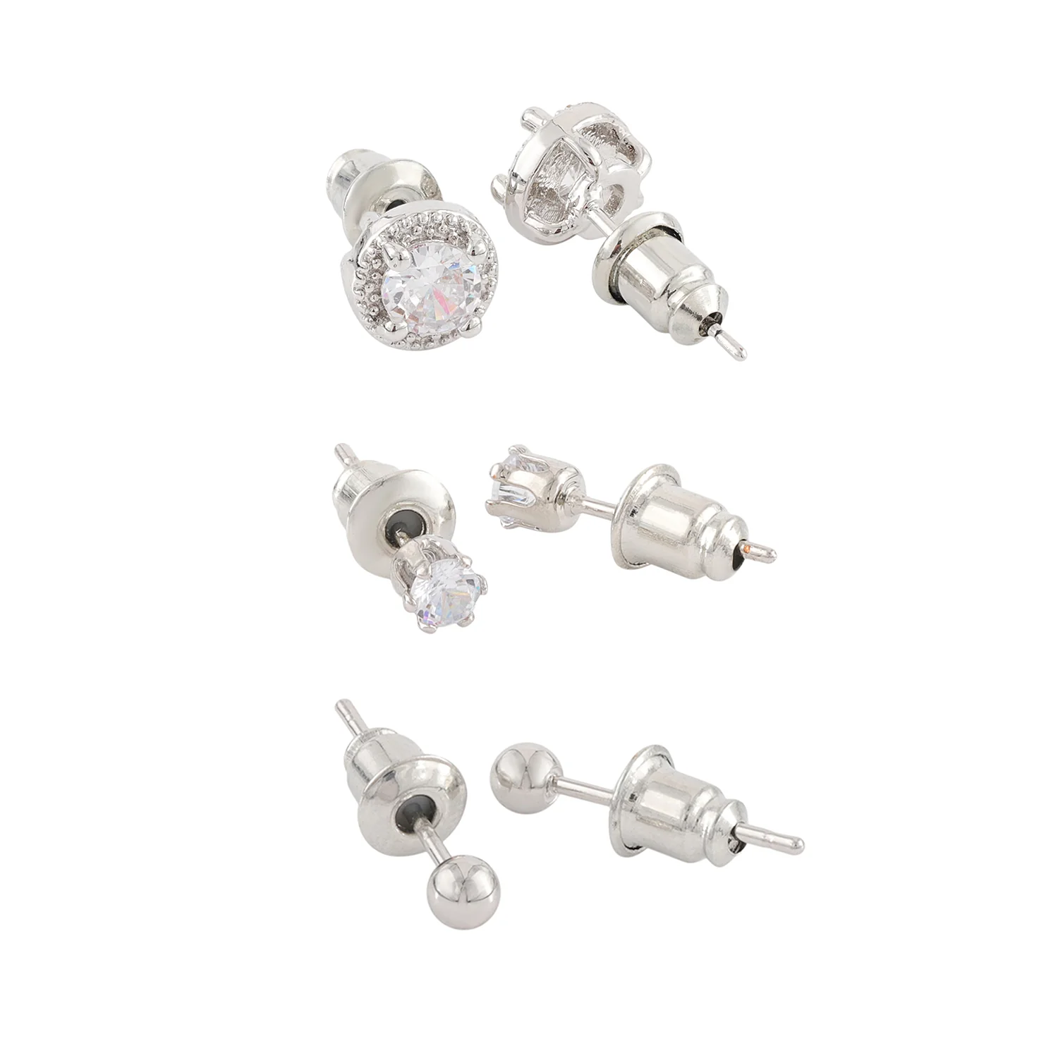 Korean Bling Everyday Spark Set Earrings Combo - Image 5