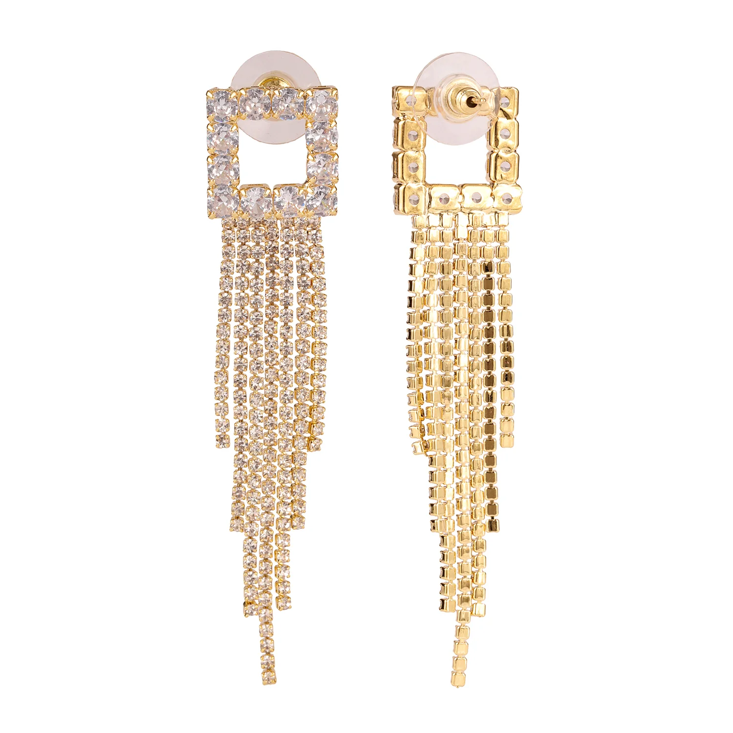 Korean Bling Golden Hour Sparkle Earrings - Image 5