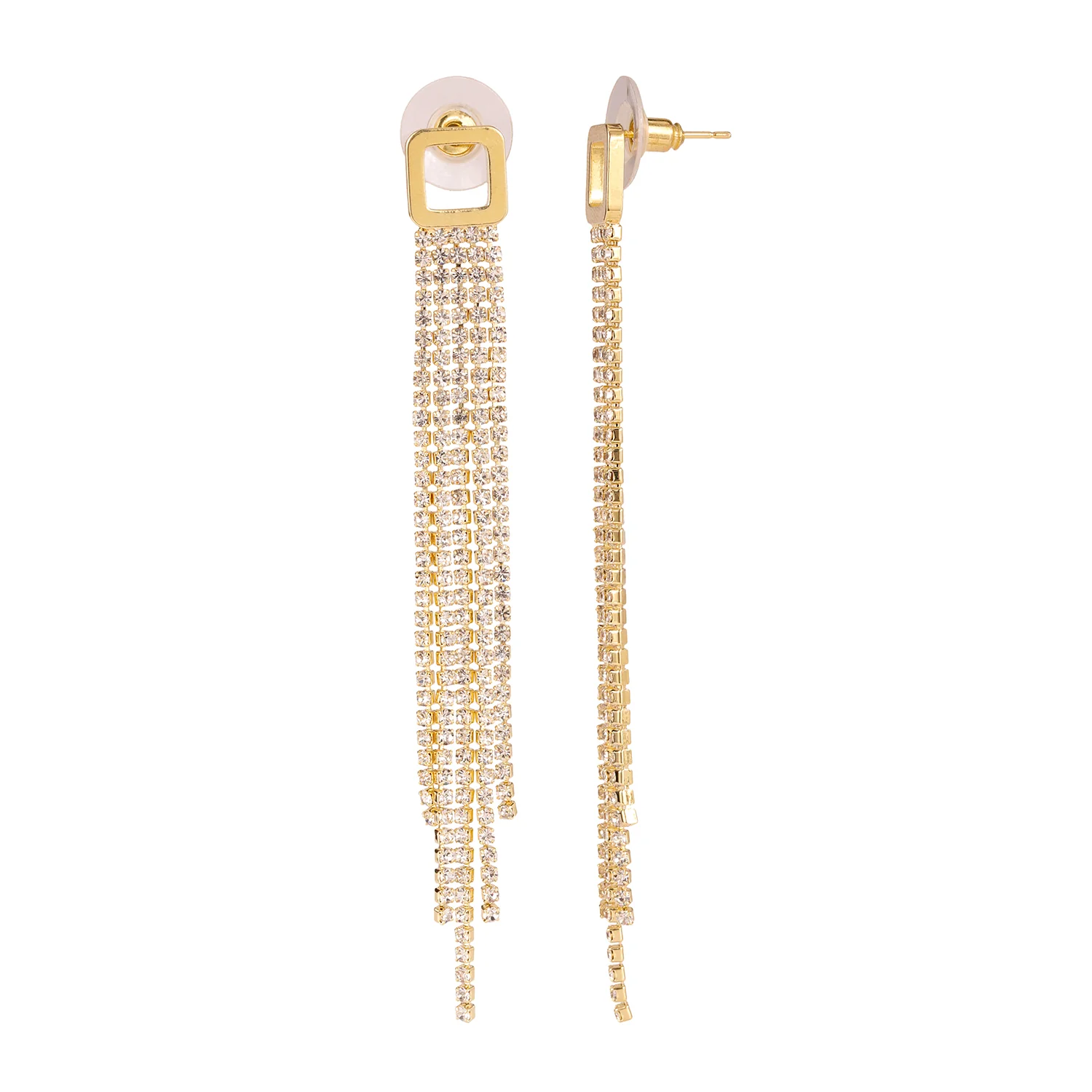 Korean Bling Golden Rush Dangler Earrings - Image 5