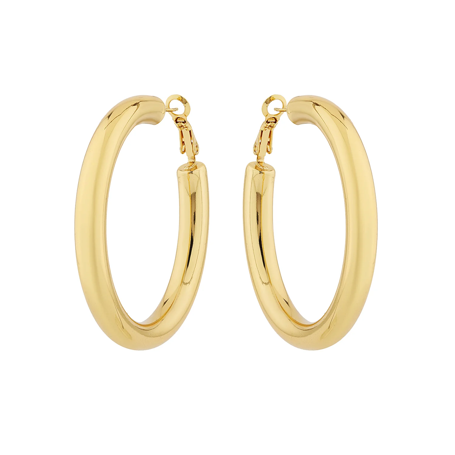 Korean Bling Neo Classic Hoops Earrings - Image 4
