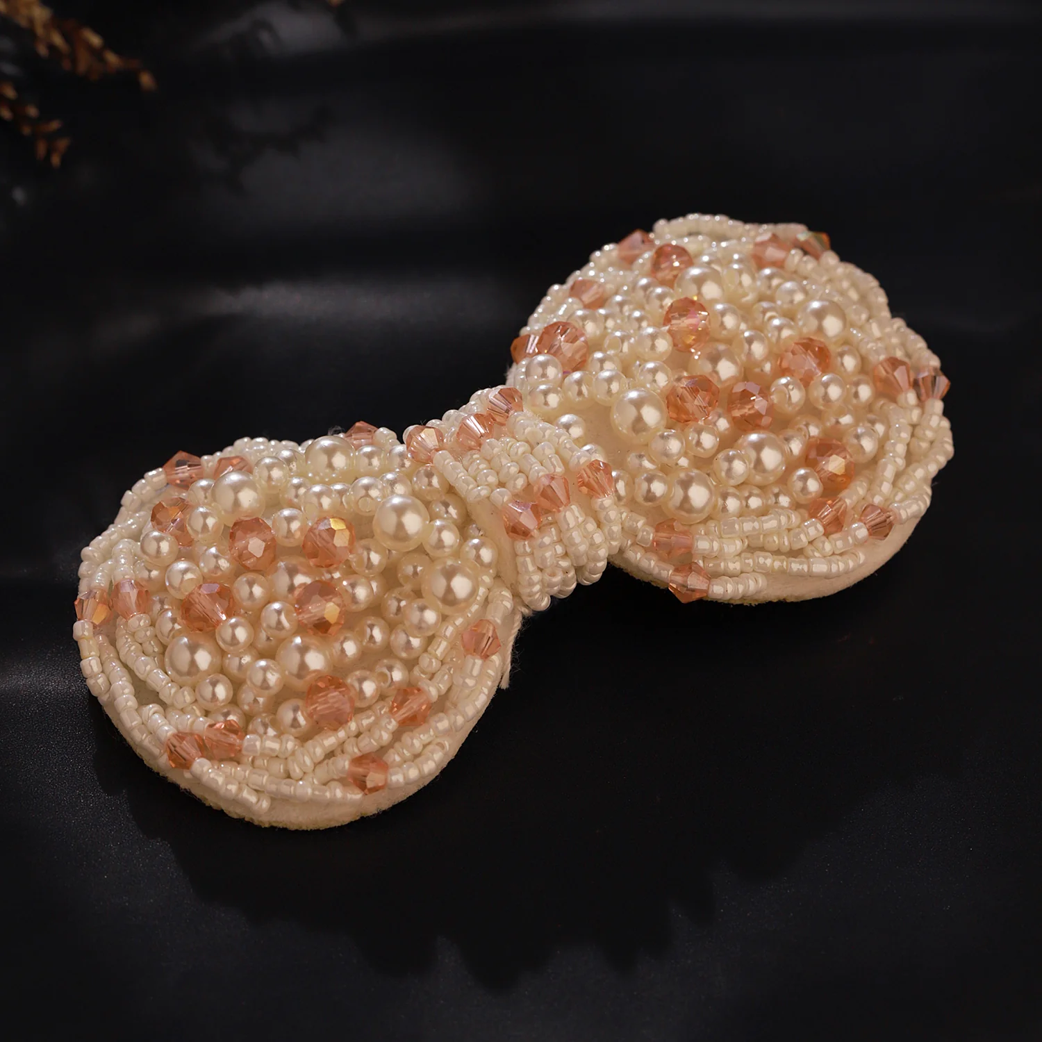Korean Bling Pearl Blossom Bow Hair Clip