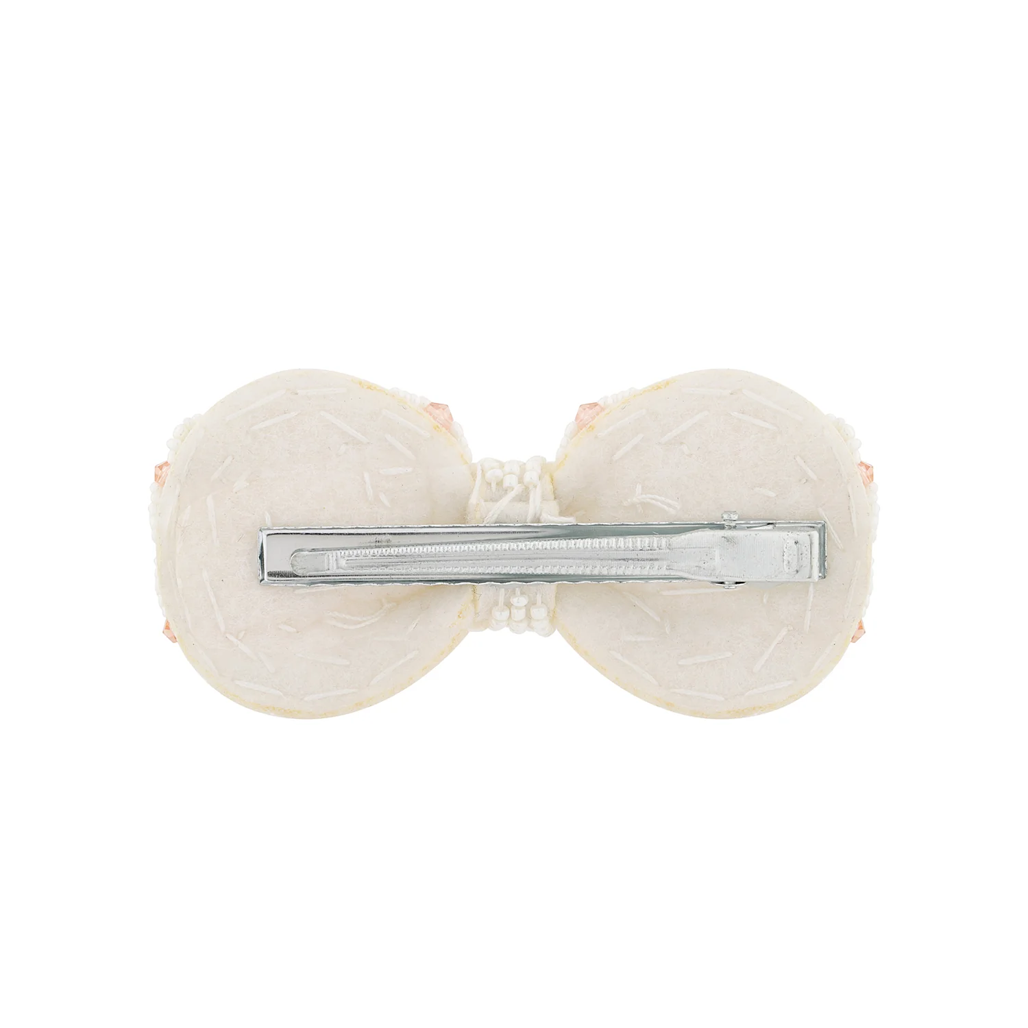Korean Bling Pearl Blossom Bow Hair Clip - Image 4