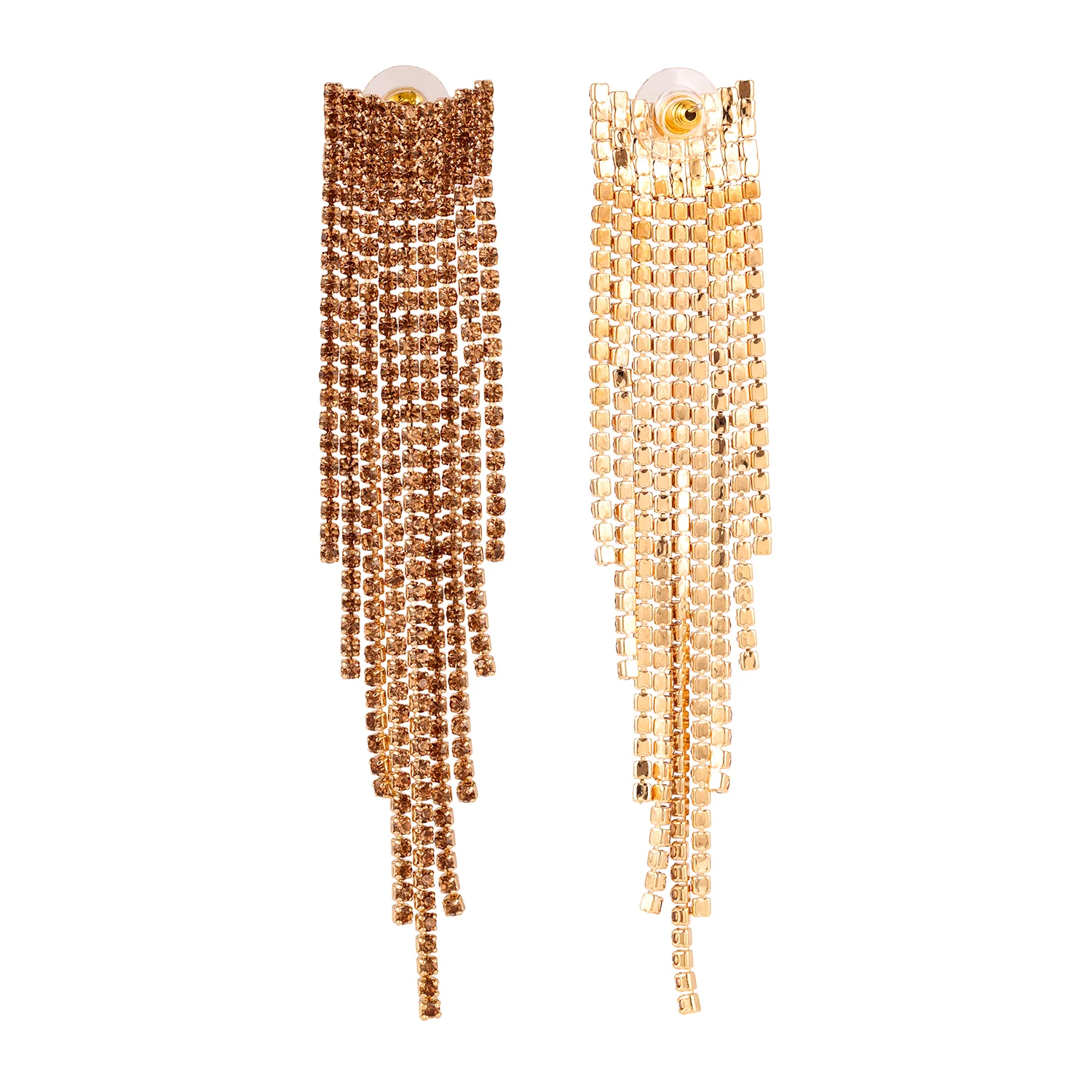 Korean Bling Sunlit Cascade Drop Earrings - Image 6