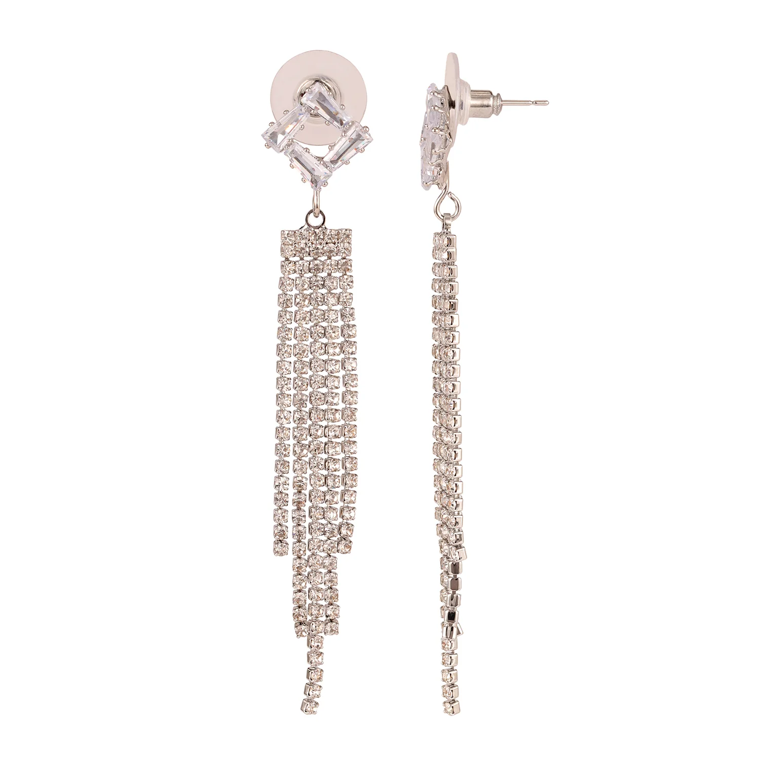 Korean Bling Twilight Cascade Earrings - Image 4