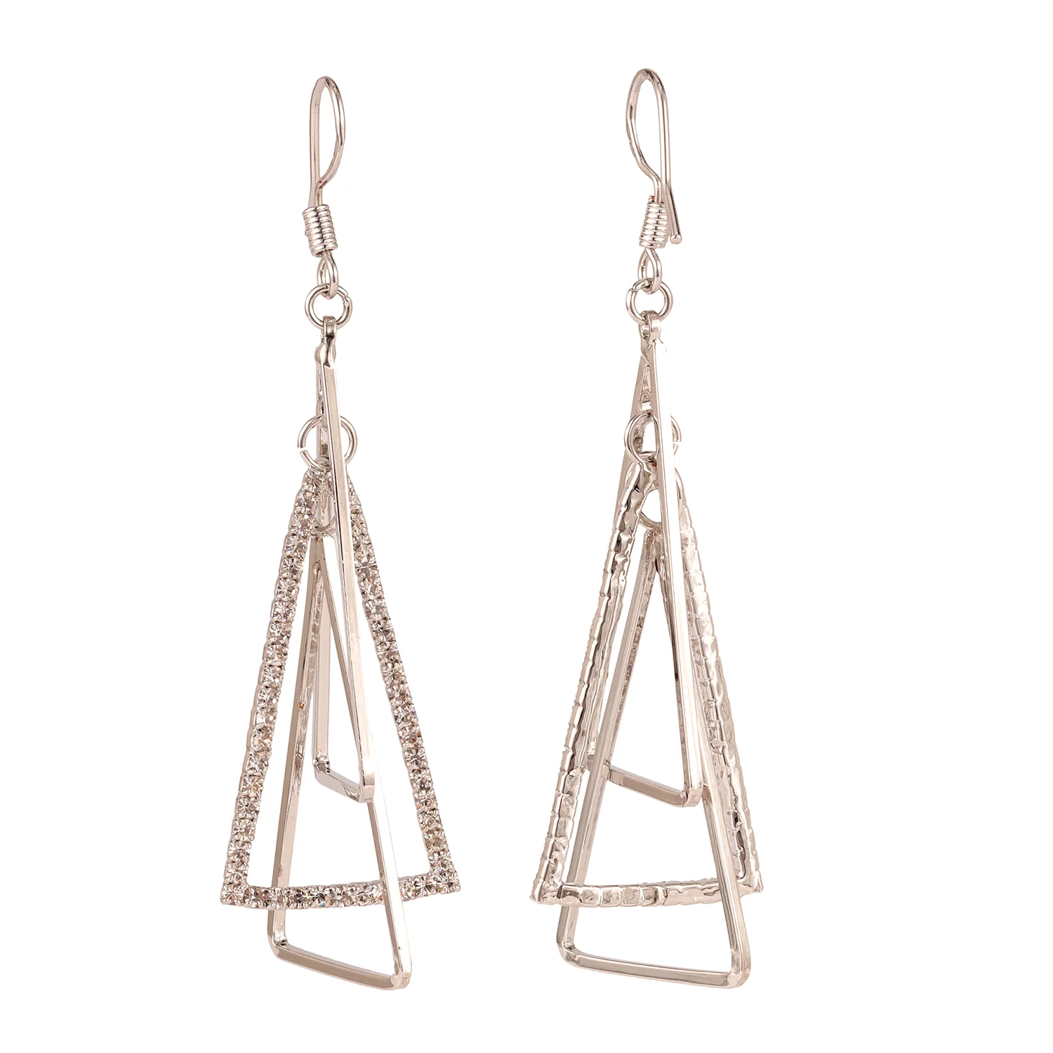 Korean Bling Urban Edge Geometric Earrings - Image 4