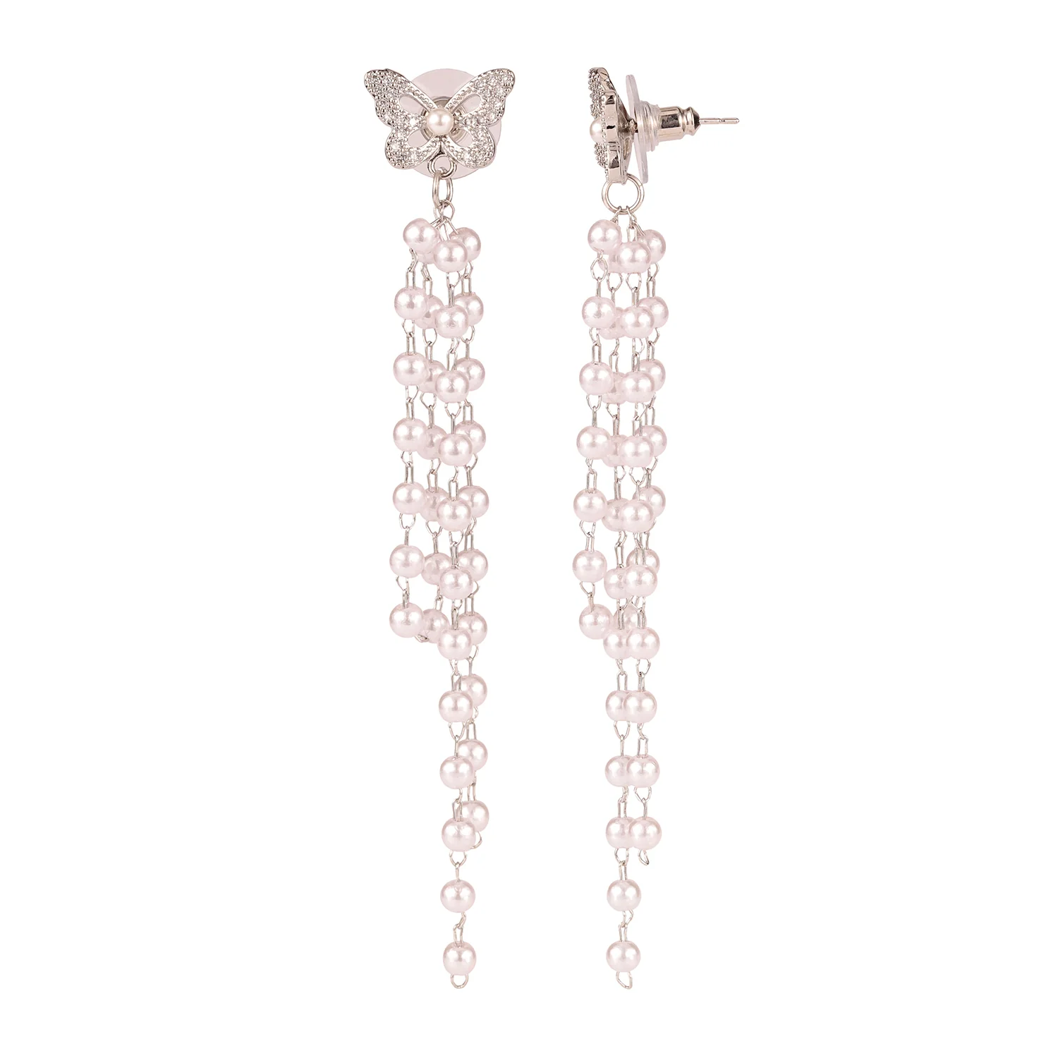Korean Bling Wings of Wonder Earrings - Image 5