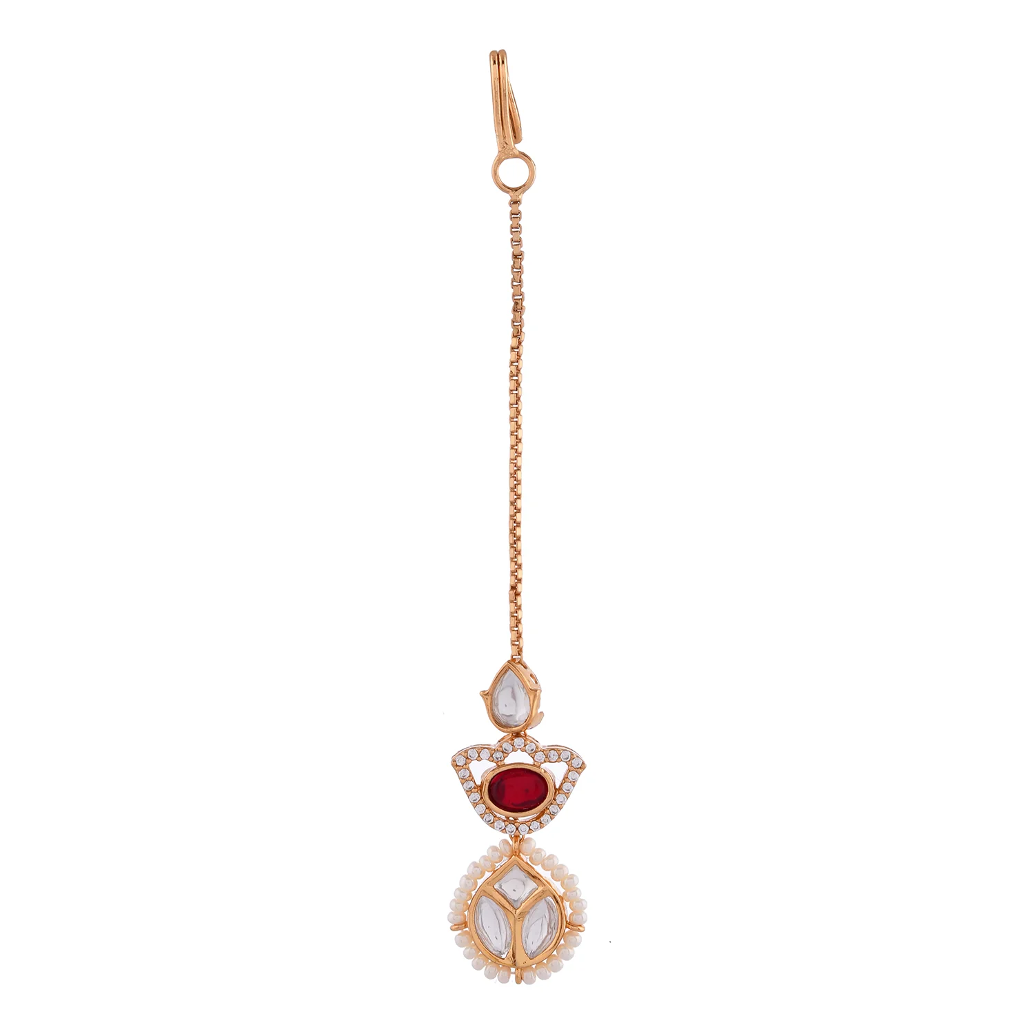 Kundan Elegance Chandni Maangtika - Image 4