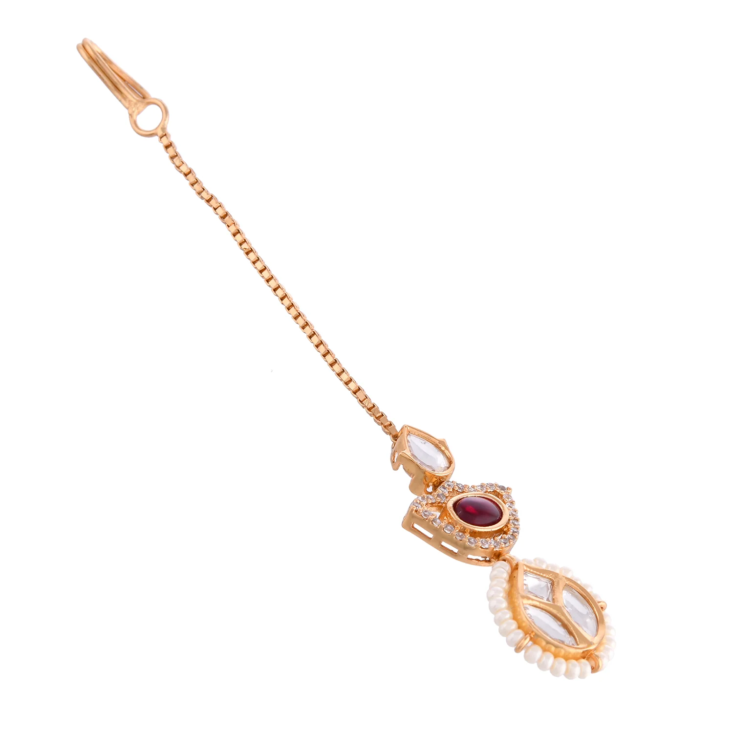 Kundan Elegance Chandni Maangtika - Image 5