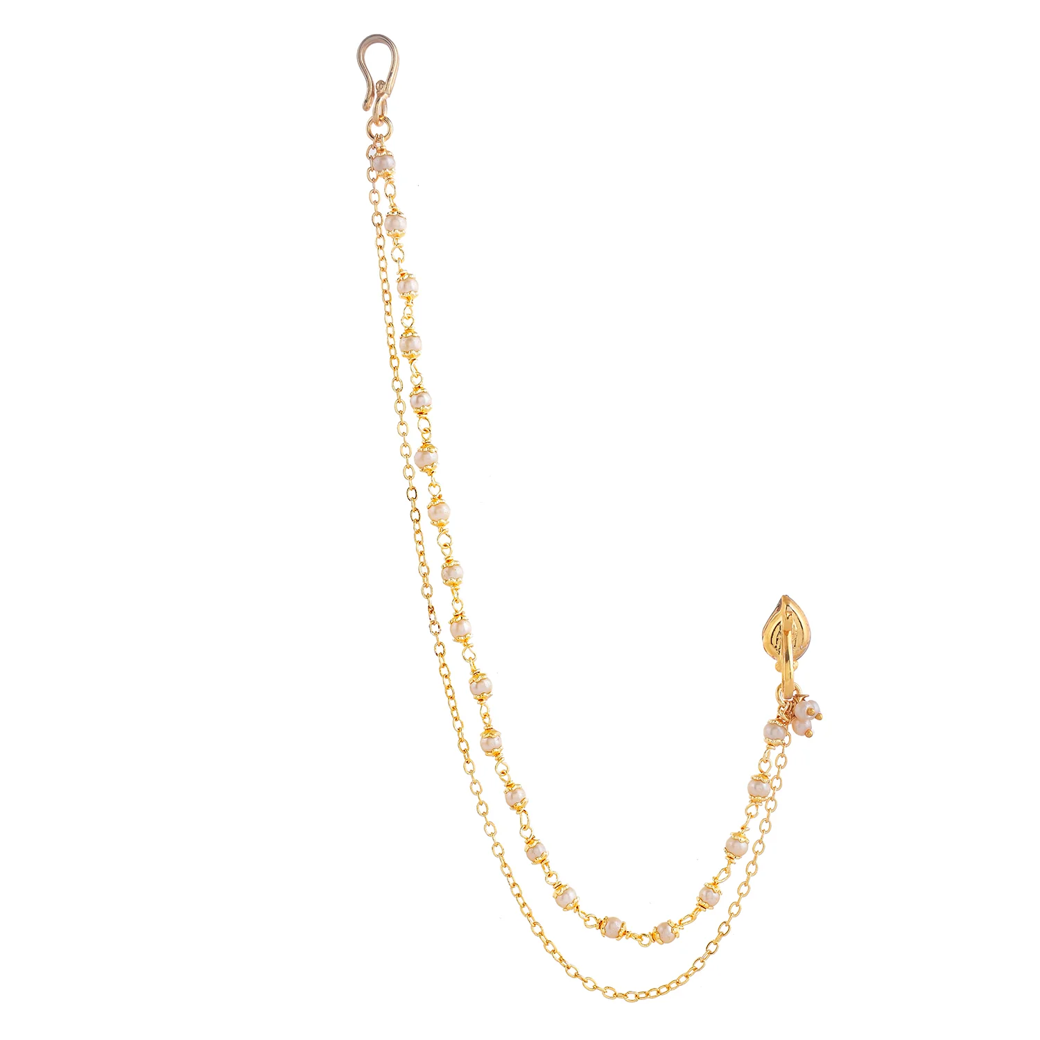 Kundan Elegance Chandni Noor Nath Nose Ring - Image 5