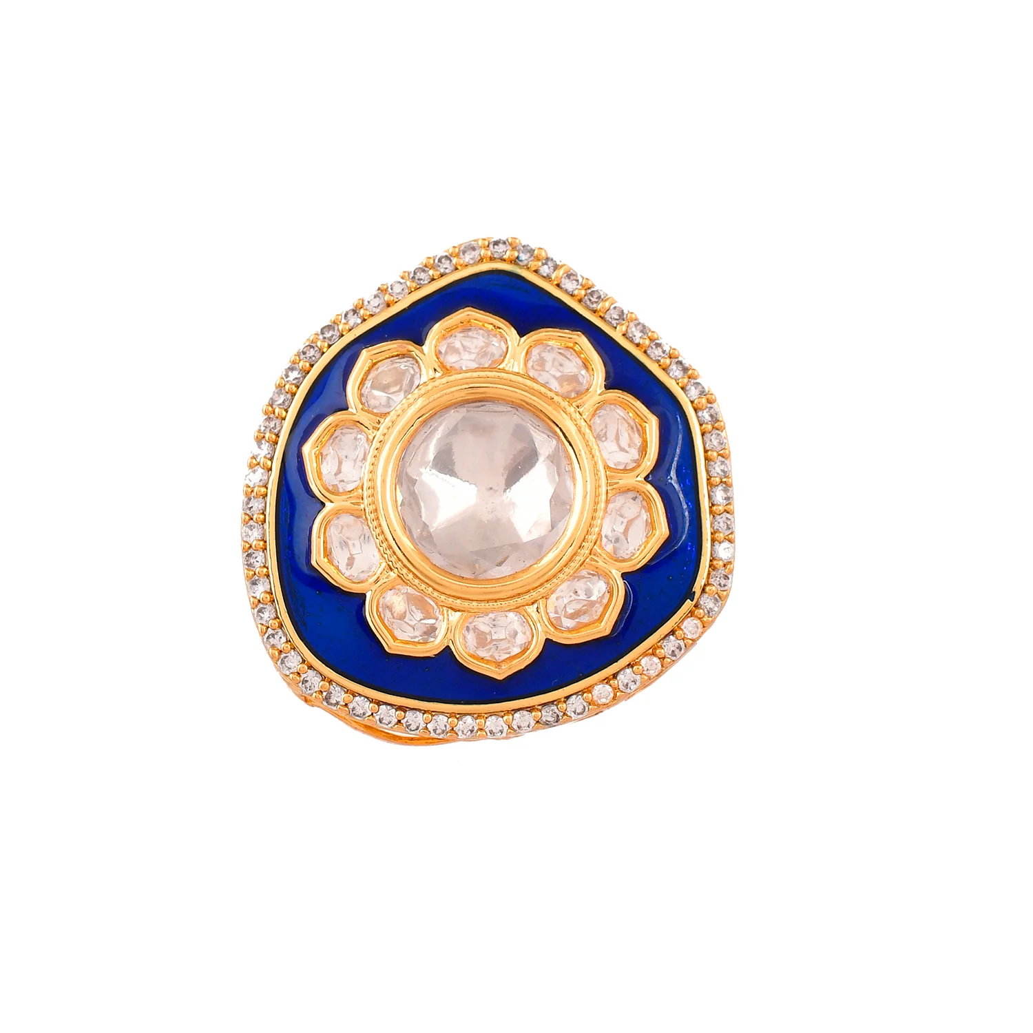 Kundan Elegance Chandnika Ring - Image 3