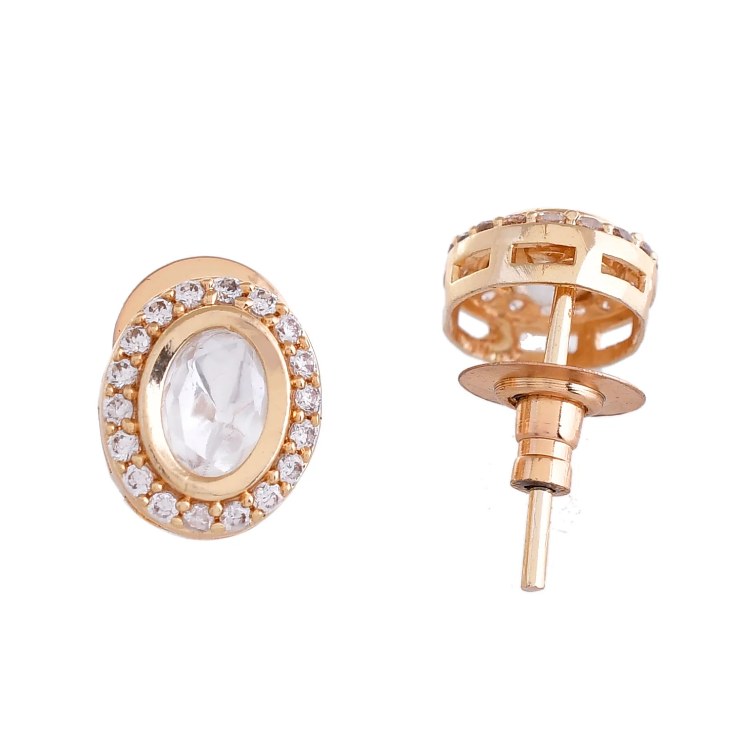 Kundan Elegance Majestic Ivory Pendant Set - Image 7