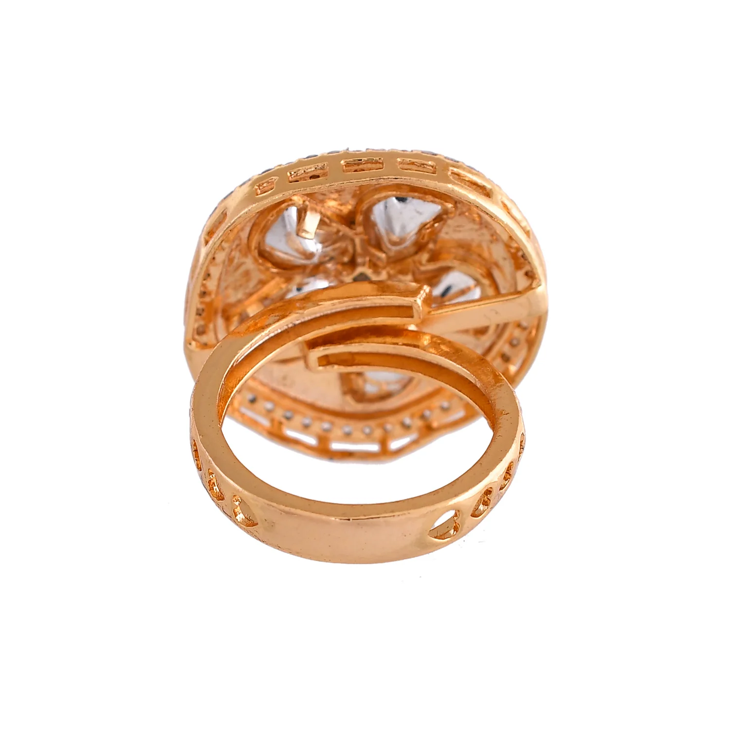 Kundan Elegance Marquess Ring - Image 5