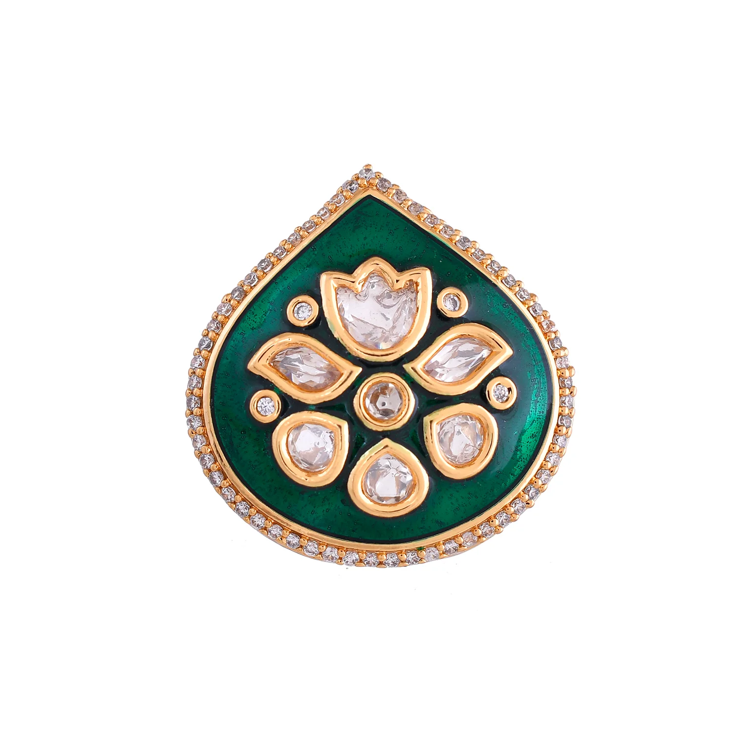 Kundan Elegance Sultana Ring - Image 3
