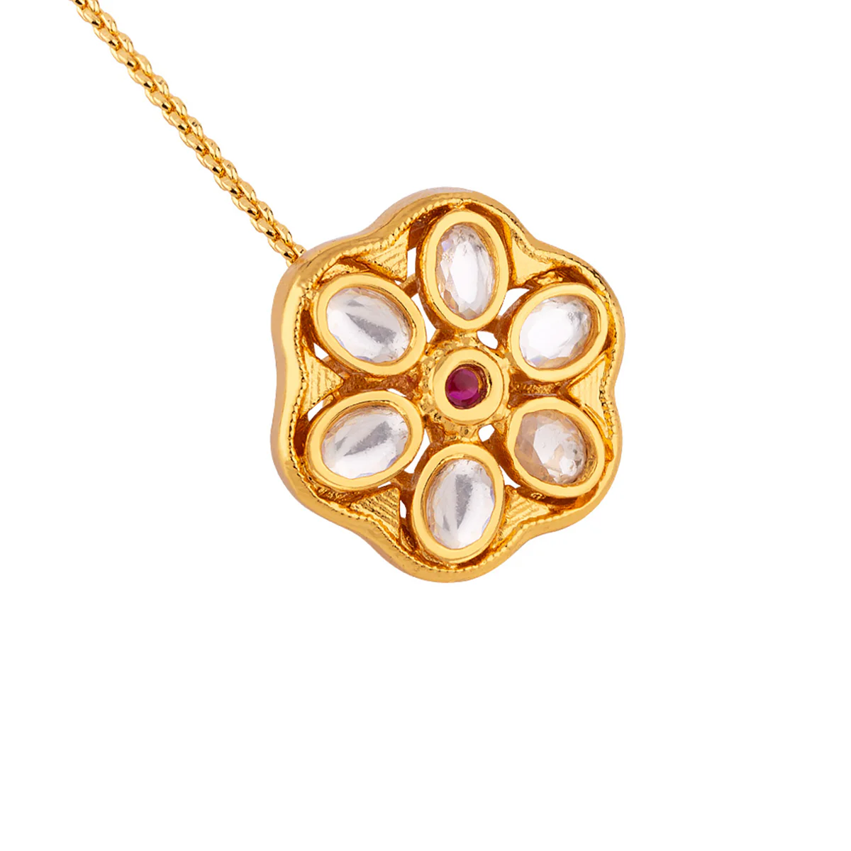 Kundan Embellished Traditional Maang Tika - Image 3
