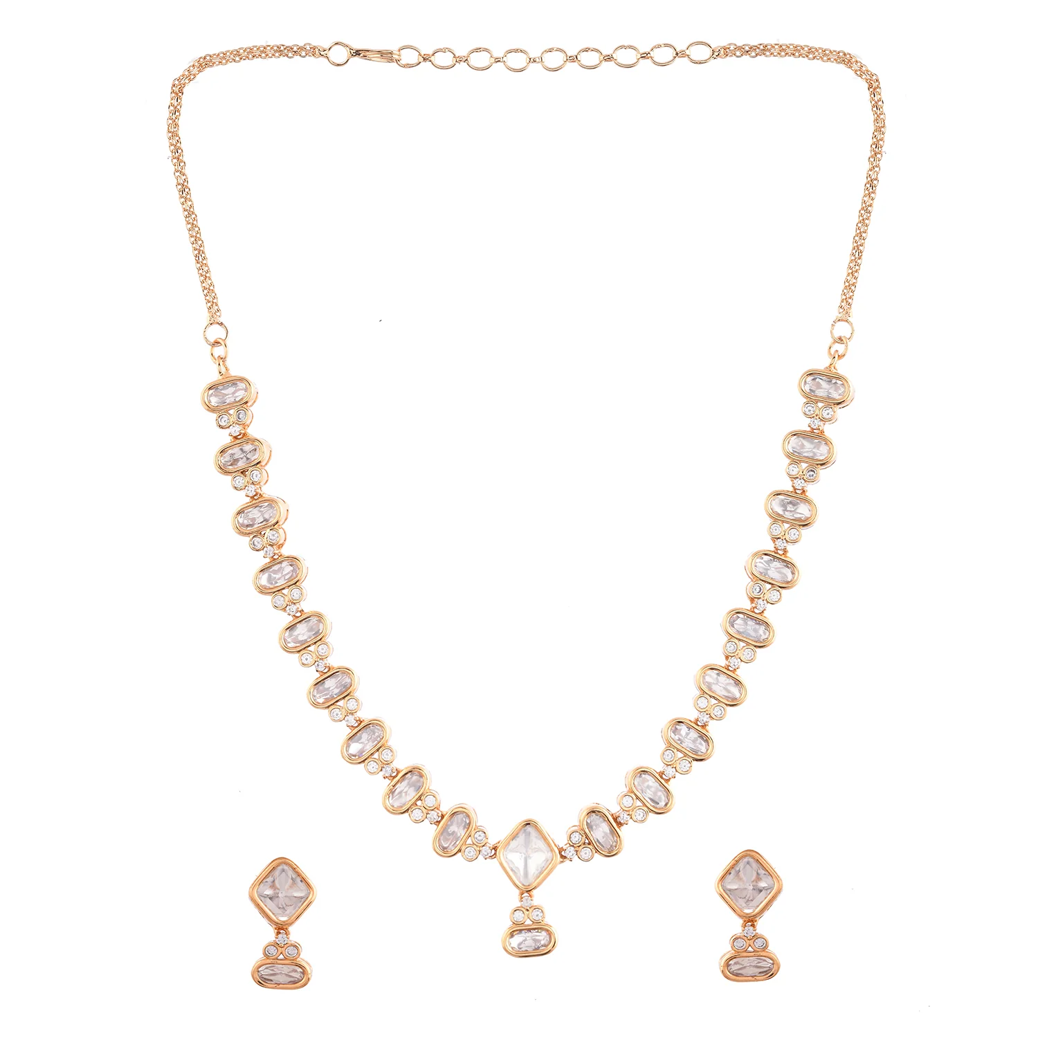 Kundan Essentials Gleaming Affair Necklace Set - Image 2