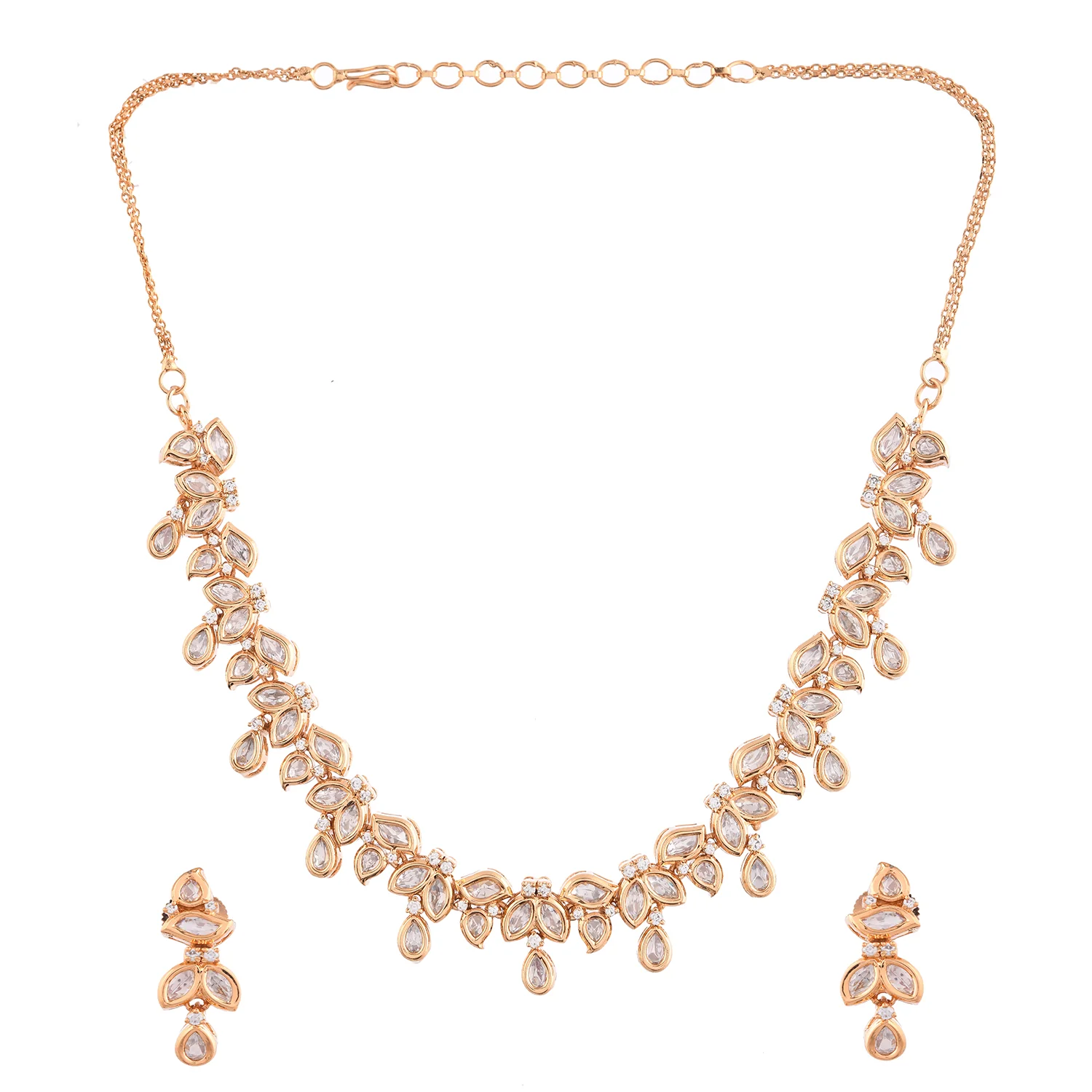 Kundan Essentials Radiant Glamour Necklace Set - Image 3