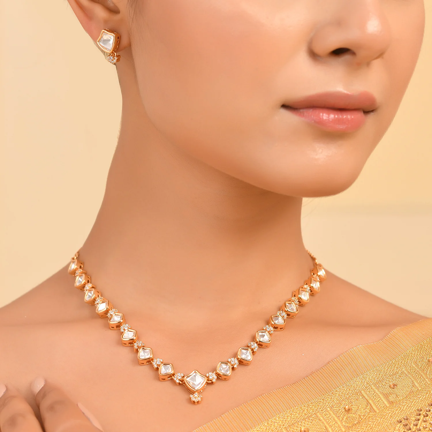 Kundan Essentials Regal Affair Necklace Set - Image 2