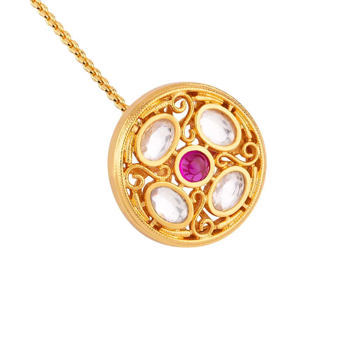 Kundan Gemstone Maang Tika - Image 3
