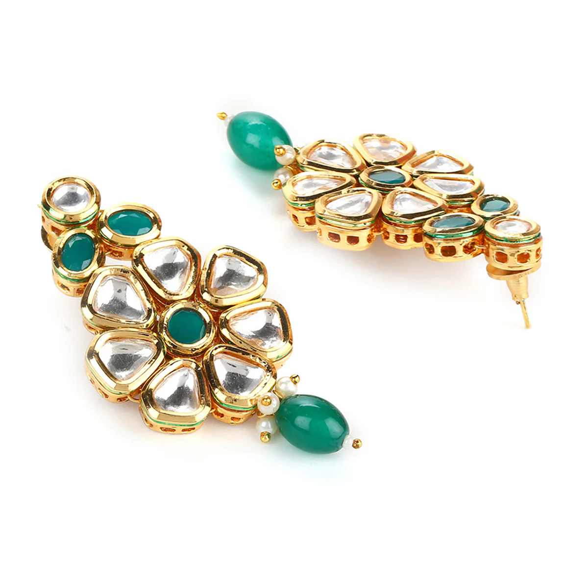 Kundan Gold Plated Maang Tika Set - Image 5