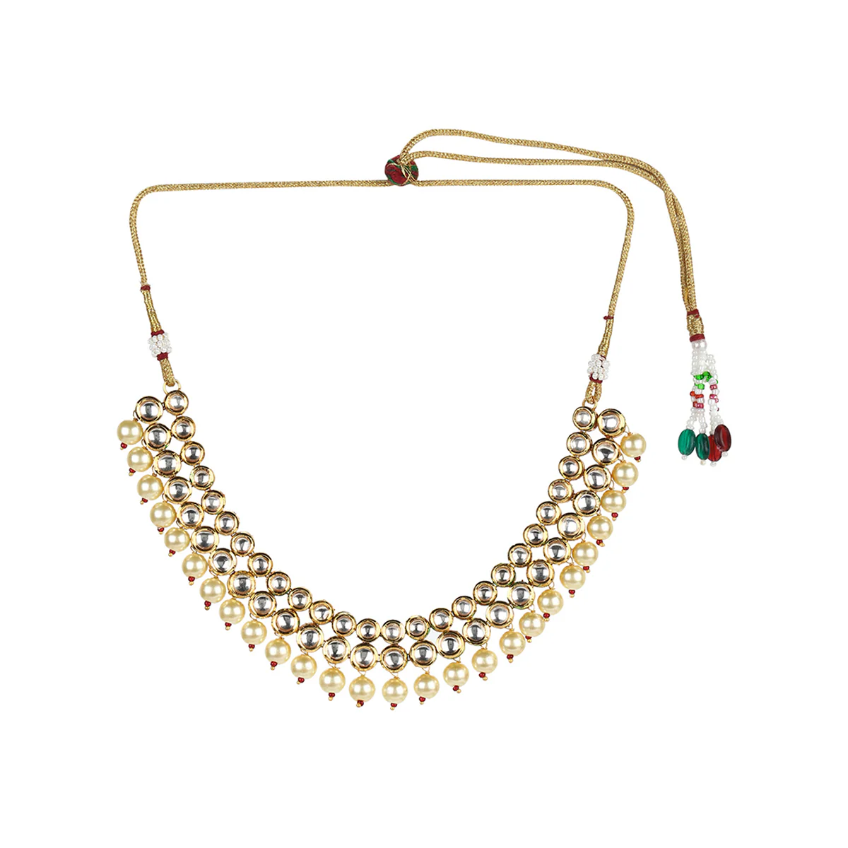 Kundan Elegance Gold Plated Necklace Set for Grand Celebrations - Image 4