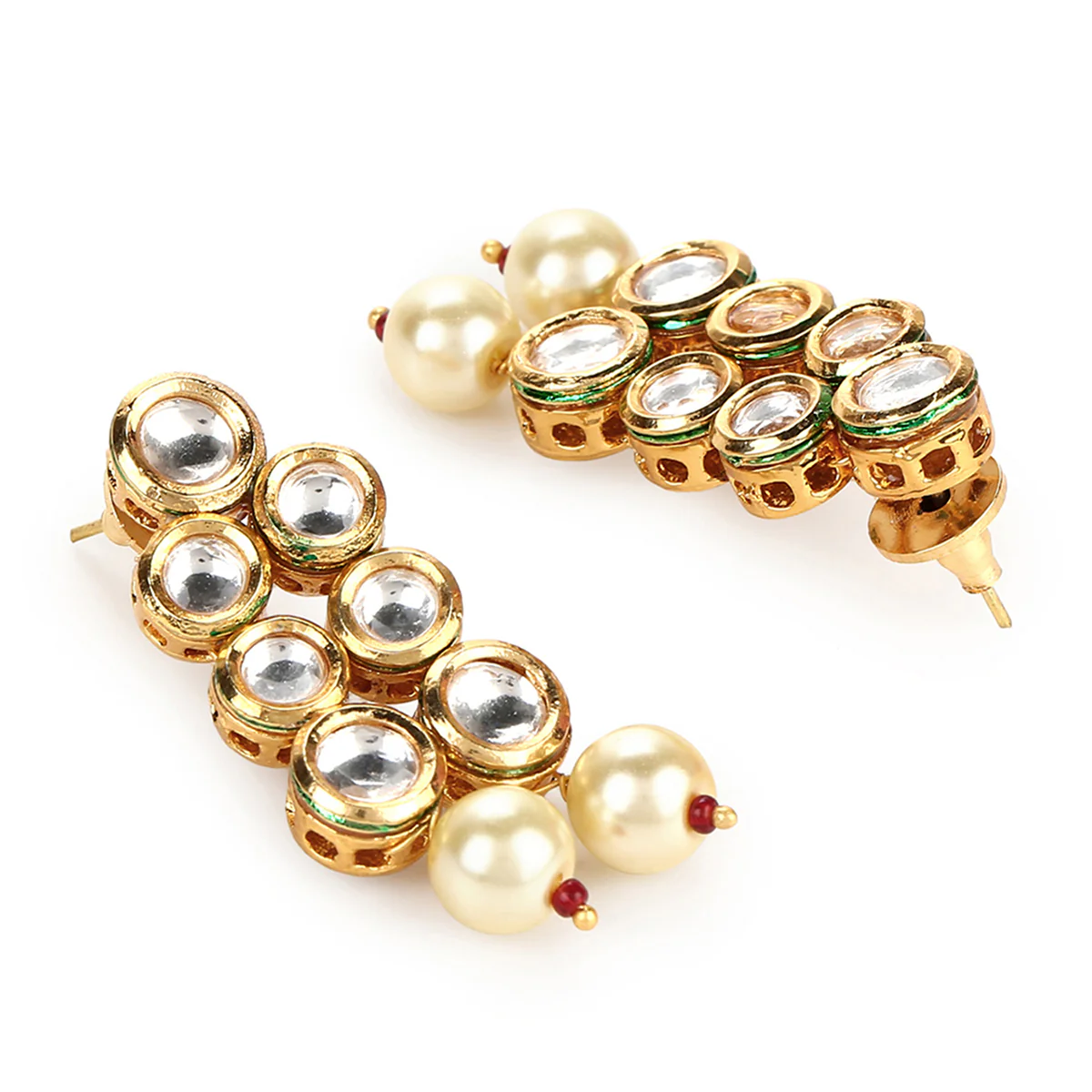 Kundan Elegance Gold Plated Necklace Set for Grand Celebrations - Image 5