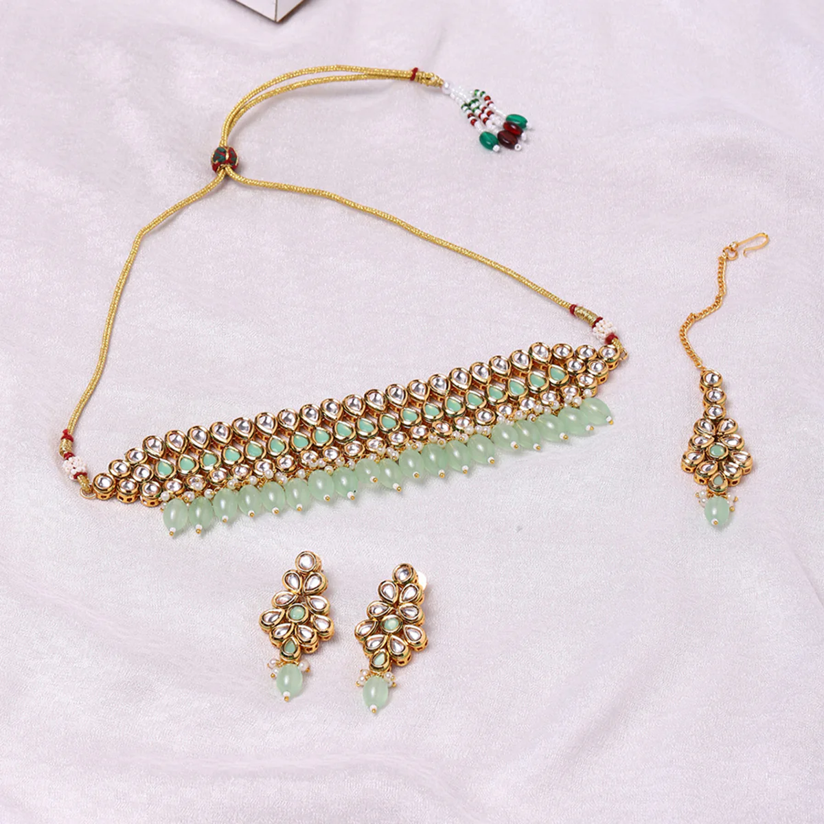 Kundan Gold Plated Choker Necklace Set