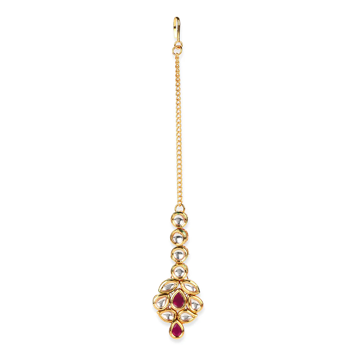 Kundan Elegance Gold Plated Necklace Set for Classy Look|Voylla - Image 6