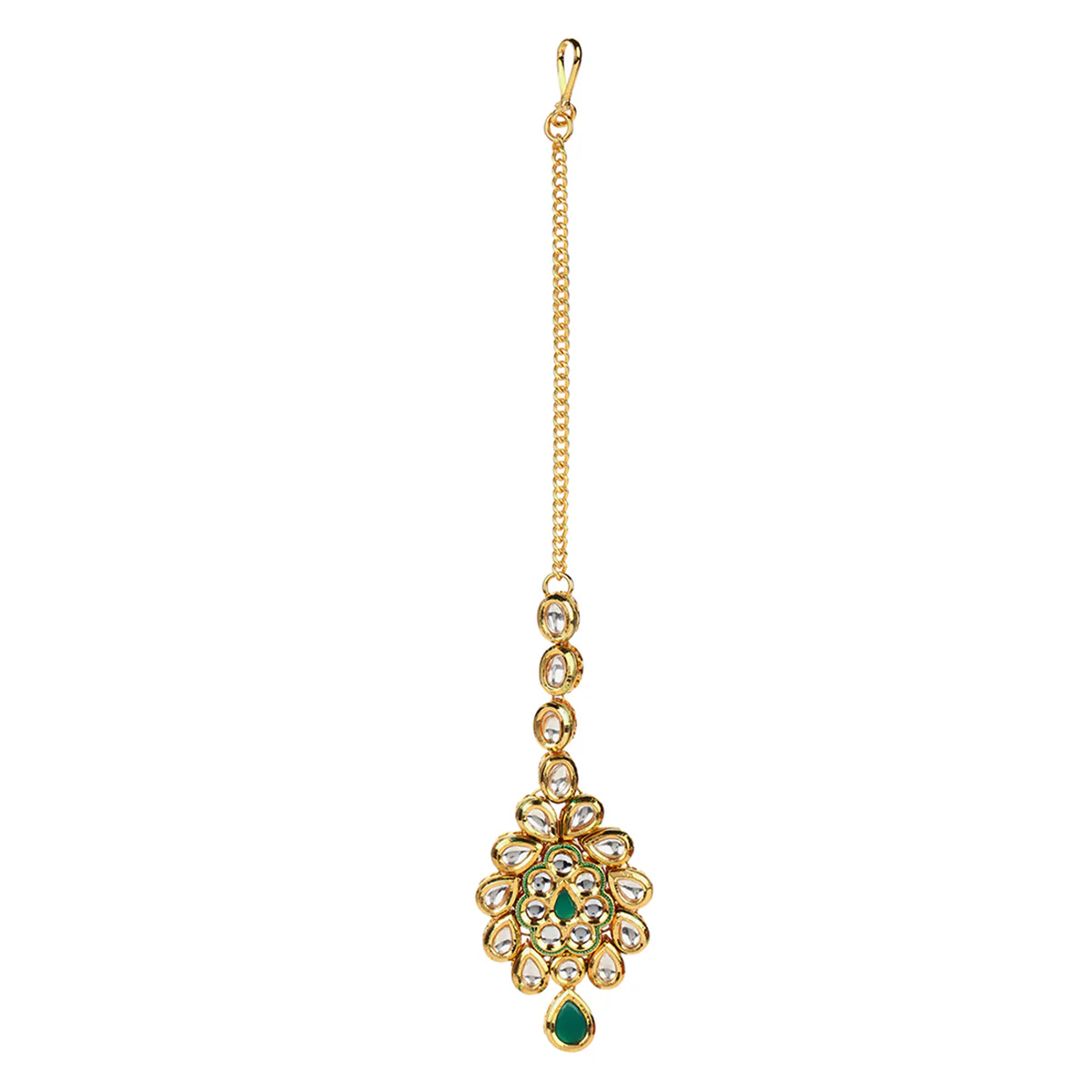 Kundan Gold Plated Brass Jewellery Set - Image 5