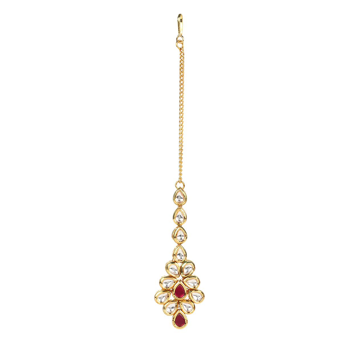 Premium Kundan Elegance Gold Plated Necklace Set | Voylla - Image 6