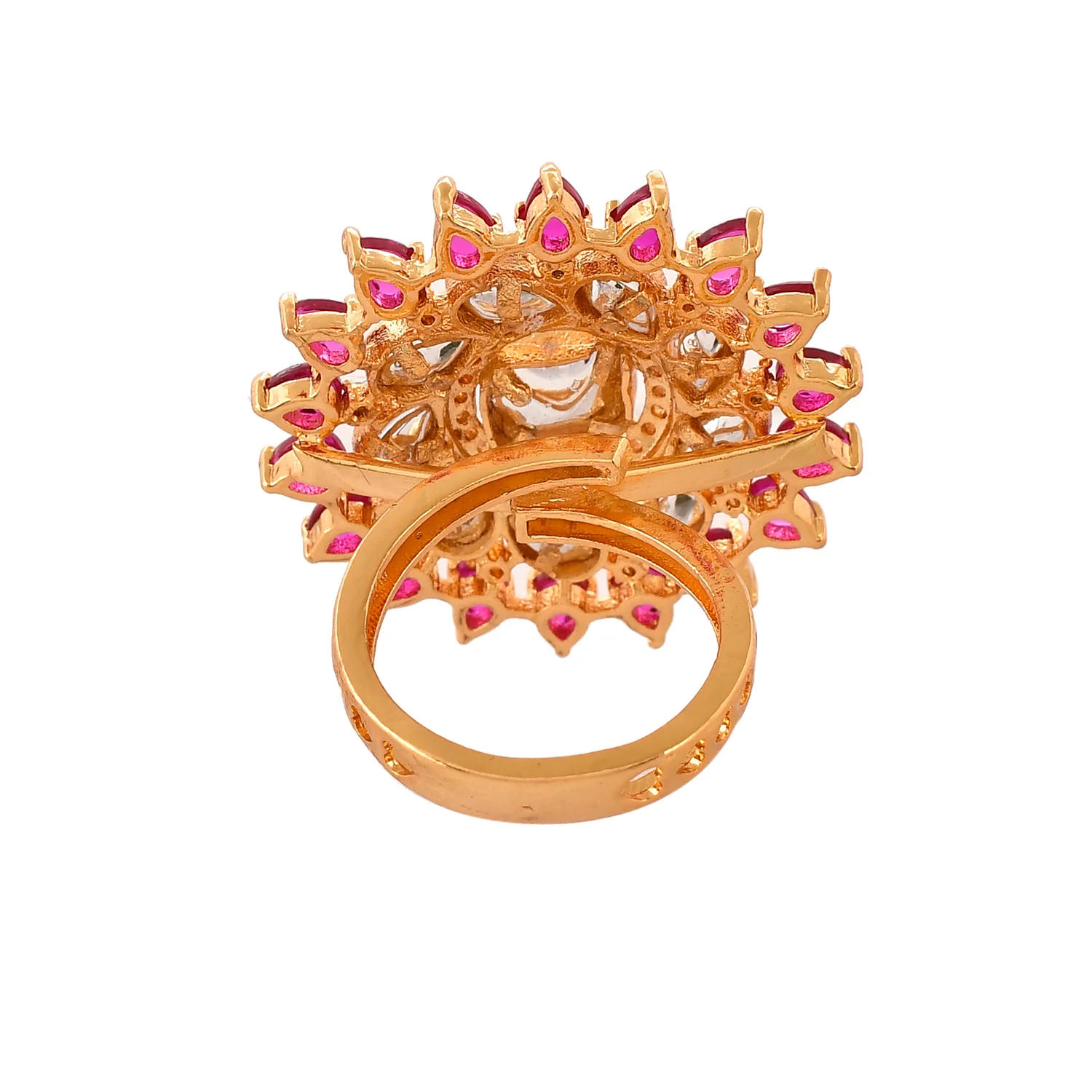 Kundan Opulance Scarlet Essence Ring - Image 5