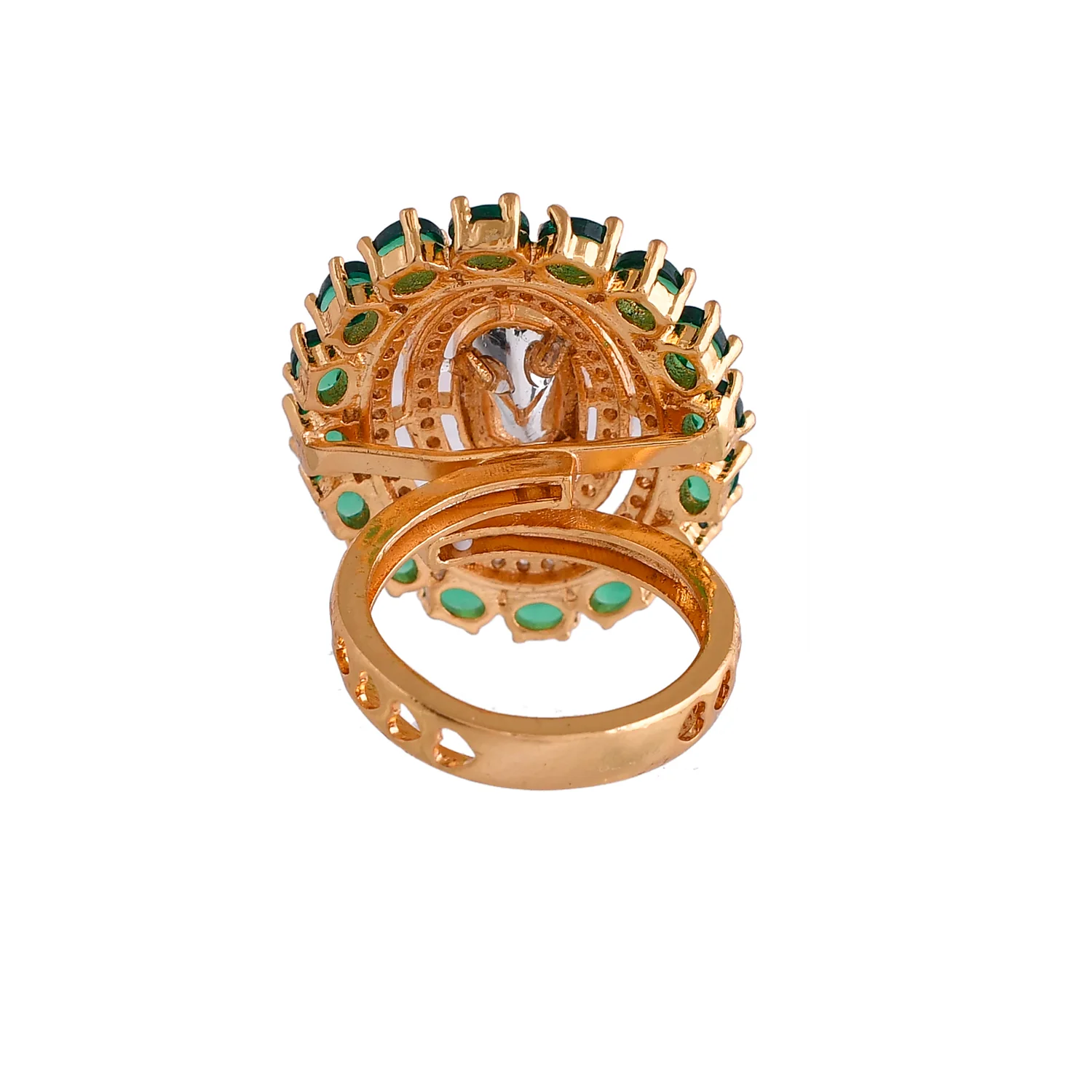 Kundan Opulance Smarag Emerald Ring - Image 5