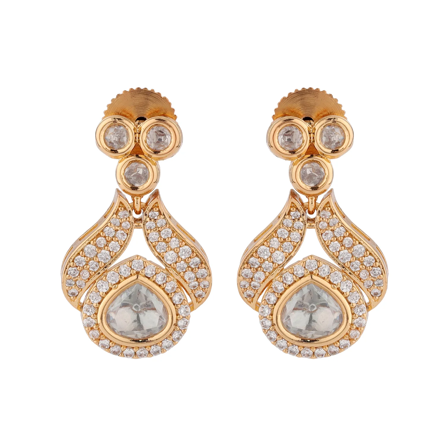 Kundan Opulence Amber Royale Necklace Set - Image 5