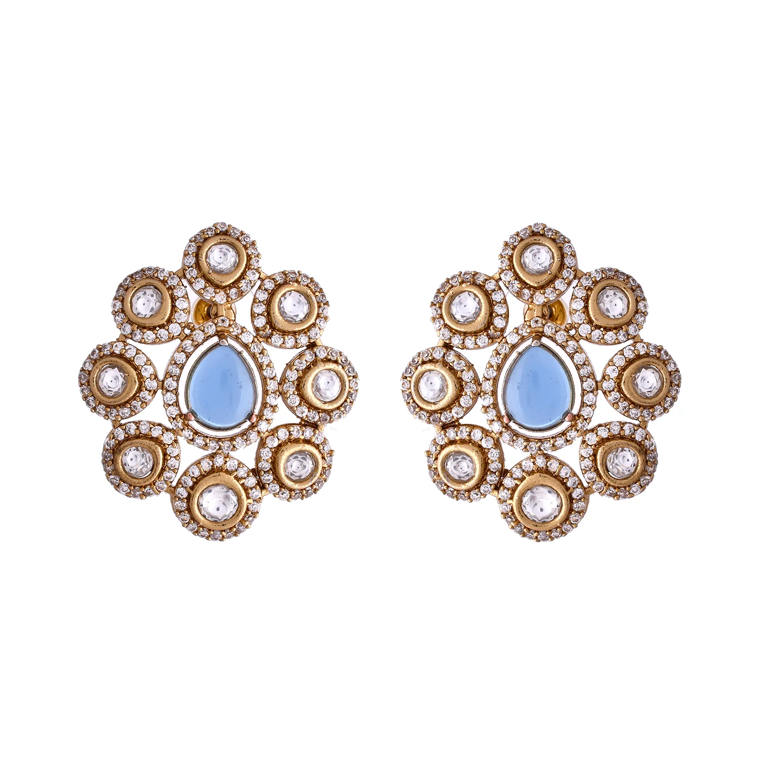 Kundan Opulence Noor Mahal Kundan Necklace Set - Image 6