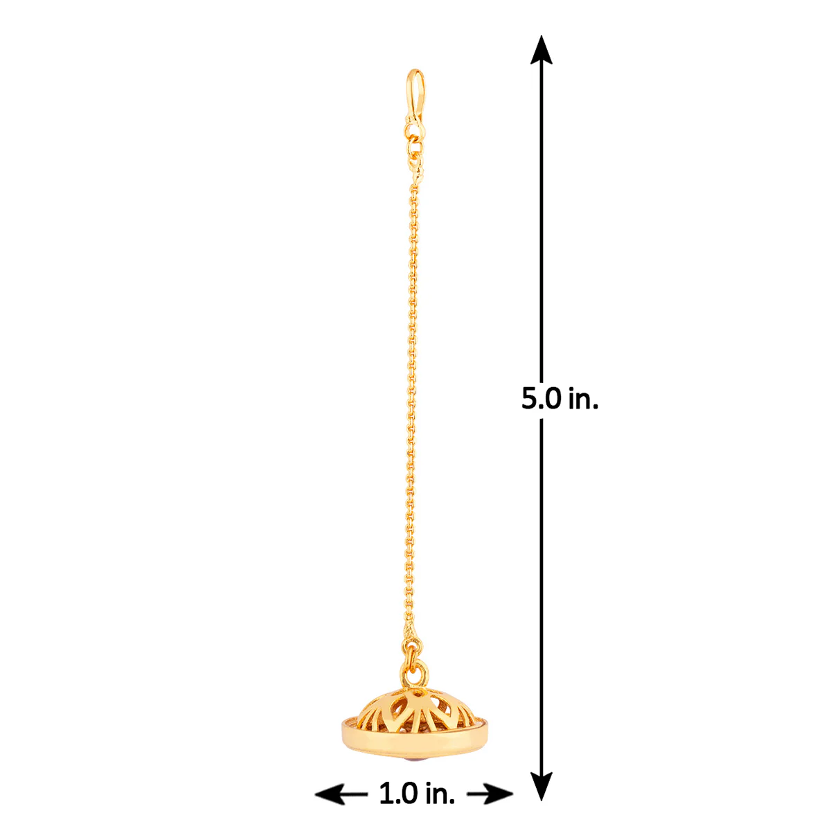 Kundan Studded Maang Tika - Image 6