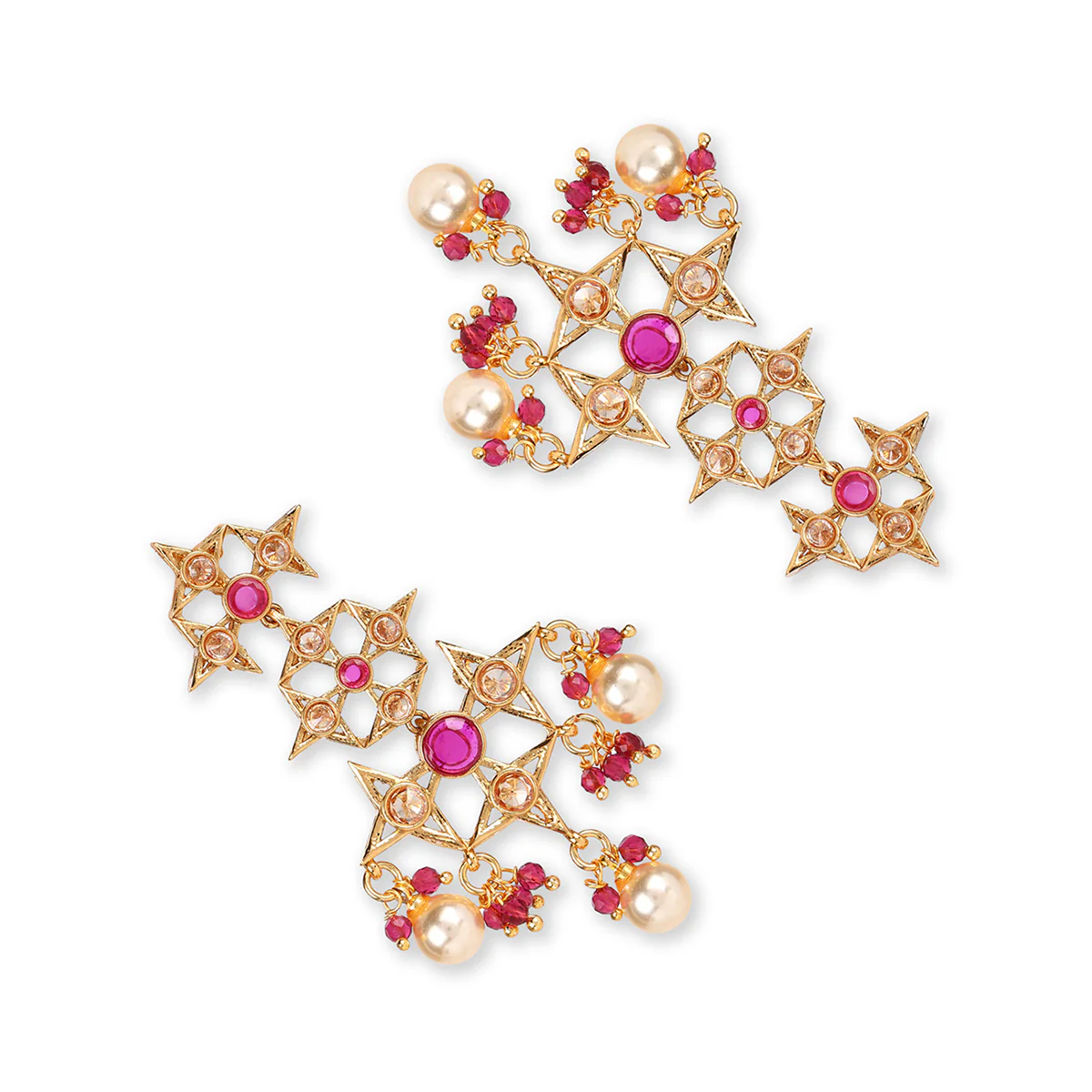 Lattic Gold-plated brass earrings - Image 5