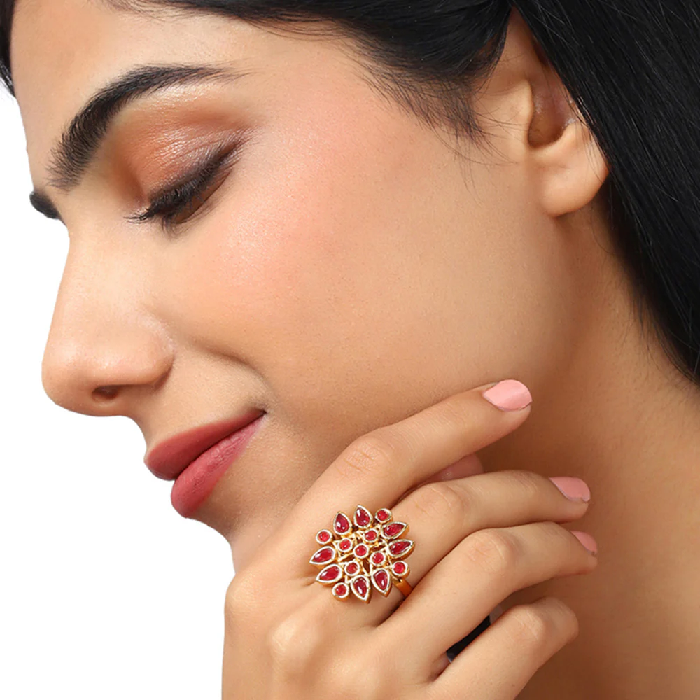 Lattic Gold-plated ring - Image 2