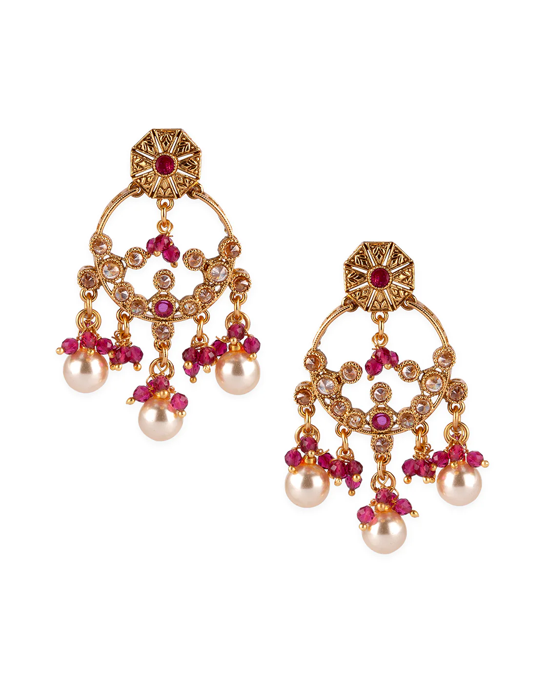 Lattice Design Traditional Necklace Set - Image 4